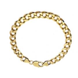 9ct Flat Curb Chain Bracelet image