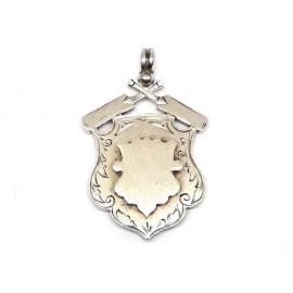 Sterling Silver Antique Cricket Medal image
