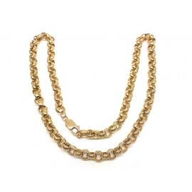 9ct Engraved Belcher Chain 53cm image