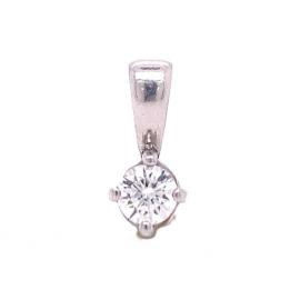 18ct White Gold Diamond Pendant image
