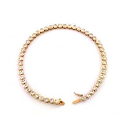9ct CZ Rubover Tennis Bracelet image