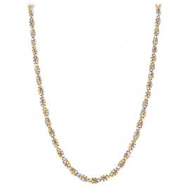 18ct 46cm Two Tone Box Twist Chain  image