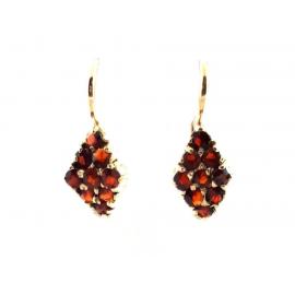 14ct Garnet Cluster Earrings image
