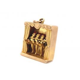9ct Can Can Girls Charm image