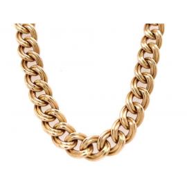 9ct 54.5cm Double Curb Necklace image