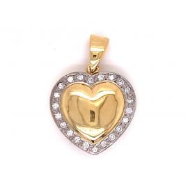 18ct Diamond Heart Pendant TDW 0.28ct image