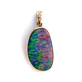 14ct Opal Diamond Enhancer Pendant image