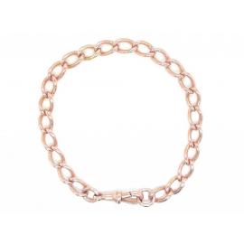 15ct Rose Gold Vintage Curb Bracelet image