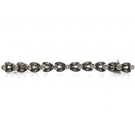 Sterling Silver Marcasite Bar Brooch image