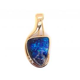 18ct Opal Diamond Enhancer Pendant image