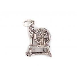 Sterling Silver Spinning Wheel Charm image