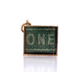 9ct Emergency One Pound Note Charm image