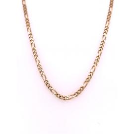 9ct 45cm 3:1 Figaro Chain image