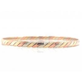 9ct Tri Gold Bangle image