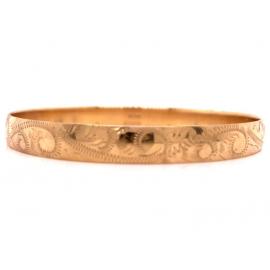 9ct 7mm Engraved Bangle image