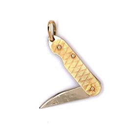 18ct Two Tone Pocketknife Charm image
