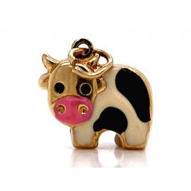 9ct Enamel Cow Charm image