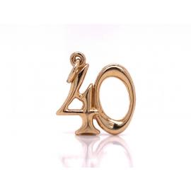 9ct '40' Charm image