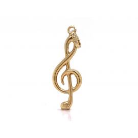 14ct Treble Clef Charm - Hollow image