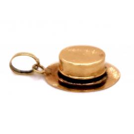 14ct Enamel Hat Charm image