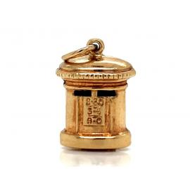 9ct Post Box Charm image