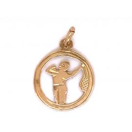 9ct Tennis Player Charm image