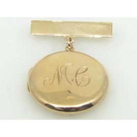 9ct Locket/Bar Brooch image