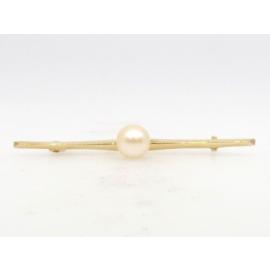 9ct Pearl Bar Brooch/Tie Pin image
