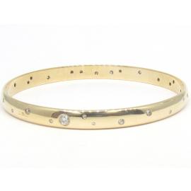 9ct Diamond Punch Set Bangle image