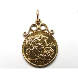 Half Sovereign Pendant 1908 image