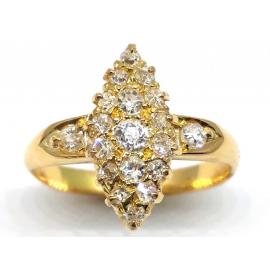 18ct Diamond Marquise Cluster Ring image