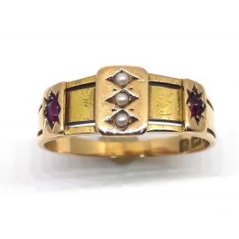 15ct Antique Pearl Ring image