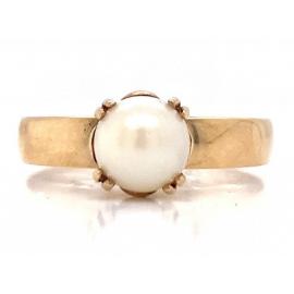 9ct Pearl Solitaire Ring image