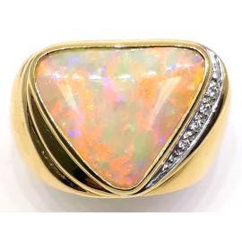 18ct Opal Diamond Ring image