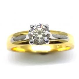 18ct Diamond Solitaire Ring TDW 0.55CT image