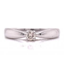 9ct White Gold Diamond Solitaire Ring image