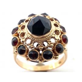 14ct Garnet Cluster Dress Ring image
