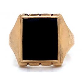 9ct Onyx Signet Ring image