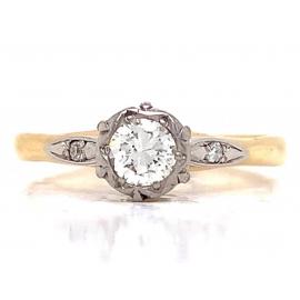 18ct Diamond Solitaire Ring TDW 0.35ct image