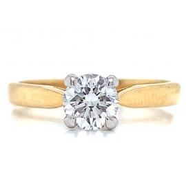 18ct Diamond Solitaire Ring TDW 0.60ct image