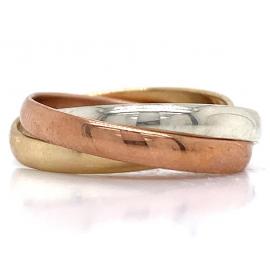 18ct Tri Gold Russian Wedder image