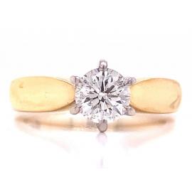 18ct Diamond Solitaire Ring TDW 0.62ct image