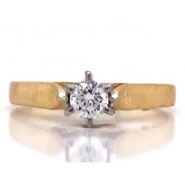 18ct Diamond Solitaire Ring TDW 0.22ct image