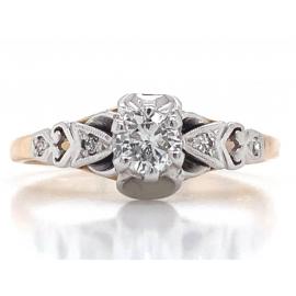18ct Diamond Solitaire Ring TDW 0.35ct image