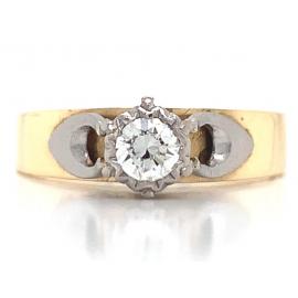 18ct Diamond Solitaire Ring TDW 0.23CT image