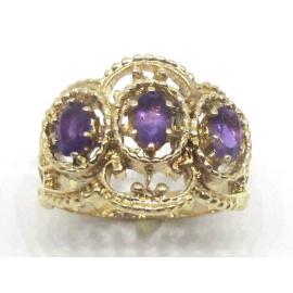 9ct Amethyst Antique-Style Ring image