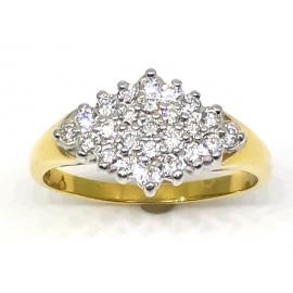 18ct Diamond Shaped Diamond Cluster image