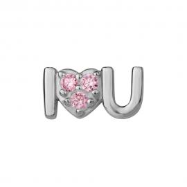 Stow Stg CZ I Love You Charm image