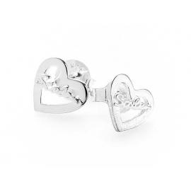 Stolen Girlfriends Club Heart Script Earrings image