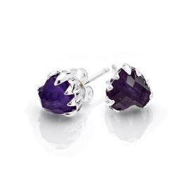 Stolen Girlfriends Club Love Claw Earrings - Amethyst image